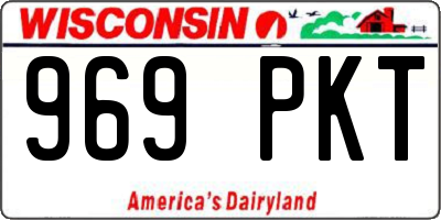 WI license plate 969PKT