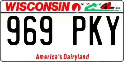 WI license plate 969PKY