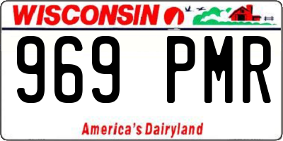 WI license plate 969PMR
