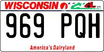 WI license plate 969PQH