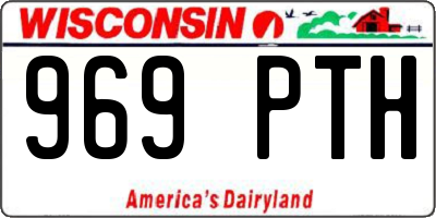 WI license plate 969PTH