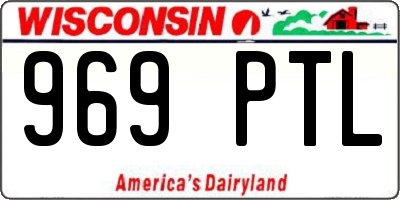 WI license plate 969PTL