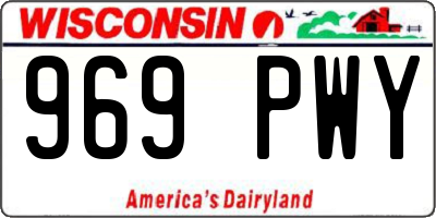 WI license plate 969PWY