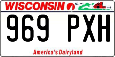 WI license plate 969PXH