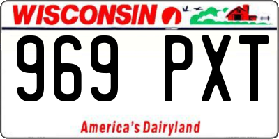 WI license plate 969PXT