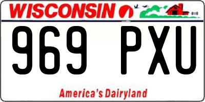 WI license plate 969PXU
