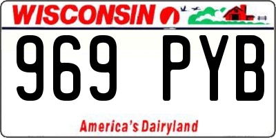WI license plate 969PYB