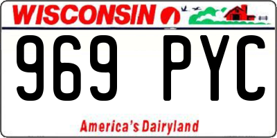 WI license plate 969PYC