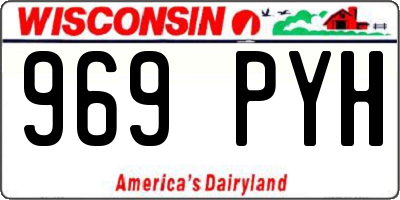 WI license plate 969PYH