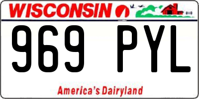 WI license plate 969PYL