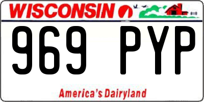 WI license plate 969PYP