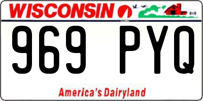 WI license plate 969PYQ
