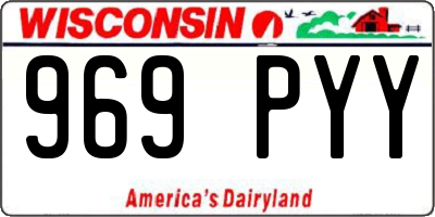 WI license plate 969PYY