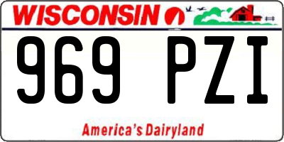 WI license plate 969PZI