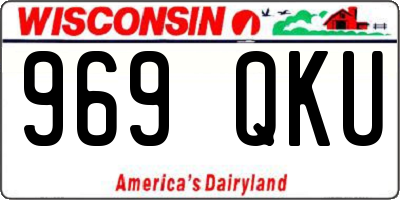 WI license plate 969QKU