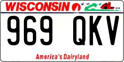 WI license plate 969QKV