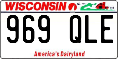 WI license plate 969QLE