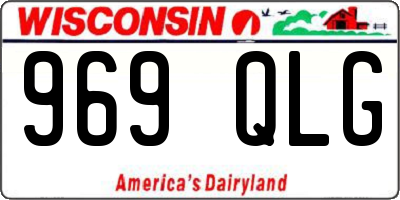 WI license plate 969QLG