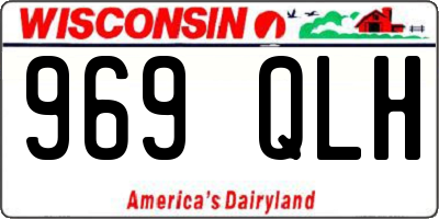 WI license plate 969QLH