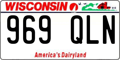 WI license plate 969QLN