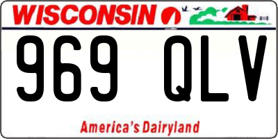 WI license plate 969QLV