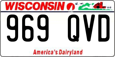 WI license plate 969QVD