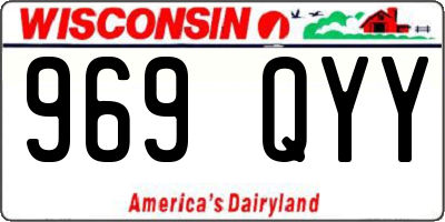 WI license plate 969QYY