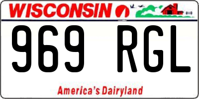 WI license plate 969RGL