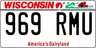 WI license plate 969RMU