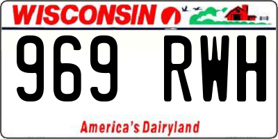 WI license plate 969RWH