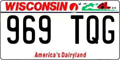 WI license plate 969TQG