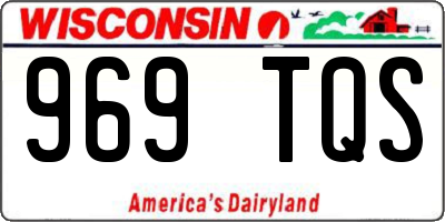 WI license plate 969TQS