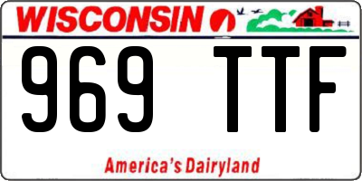 WI license plate 969TTF