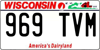 WI license plate 969TVM