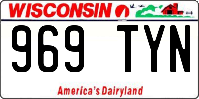 WI license plate 969TYN