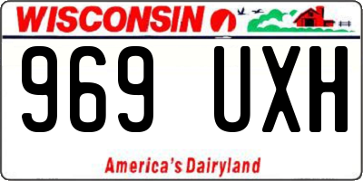 WI license plate 969UXH