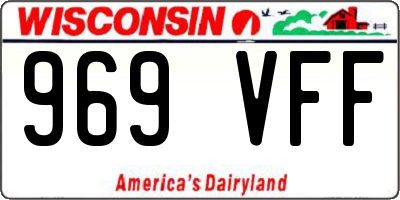 WI license plate 969VFF