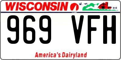 WI license plate 969VFH