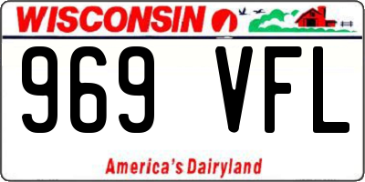 WI license plate 969VFL
