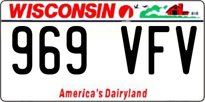 WI license plate 969VFV