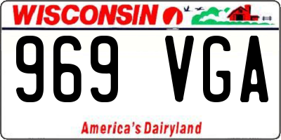WI license plate 969VGA