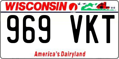 WI license plate 969VKT