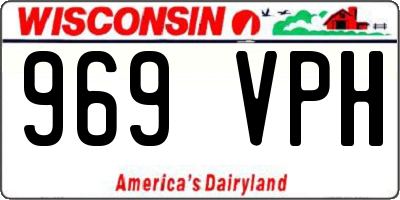WI license plate 969VPH