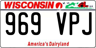 WI license plate 969VPJ