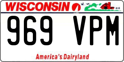 WI license plate 969VPM