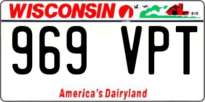 WI license plate 969VPT