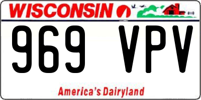 WI license plate 969VPV