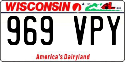 WI license plate 969VPY