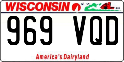 WI license plate 969VQD