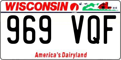 WI license plate 969VQF